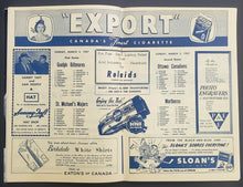 Load image into Gallery viewer, 1957 OHA Junior A Doubleheader Program Guelph Biltmores vs St Micheal's Majors