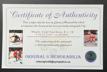 Load image into Gallery viewer, Vintage Maple Leaf Gardens Multi Signed Photo Autographed x23 x7 NHL HOFers COA
