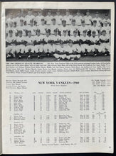 Load image into Gallery viewer, 1960 New York Yankees v Pittsburgh Pirates MLB World Series Baseball Program Vtg