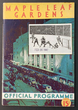Load image into Gallery viewer, 1940 Maple Leaf Gardens OHA Senior A Playoffs Program Goodyears vs Port Colborne