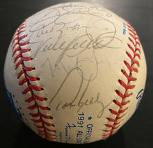 Load image into Gallery viewer, 1991 MLB AL All-Stars Signed x25 Baseball Autographed Puckett Clemens JSA LOA