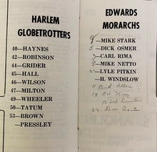 Load image into Gallery viewer, 1951 Harlem Globetrotters Program Signed Jesse Owens Olympics Autographed JSA