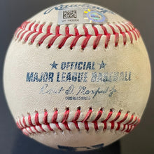 Load image into Gallery viewer, May 16, 2022 Atlanta Braves At Milwaukee Brewers Game Used Baseball MLB Holo