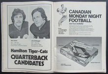 Load image into Gallery viewer, 1973 Ivor Wynn Stadium CFL Program + Yearbook Preview Hamilton Ti-Cats vs Ottawa