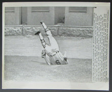 Load image into Gallery viewer, 1962 Yankee Stadium MLB Wire Photo Indians vs NY Yankees - Ty Kline Injured