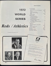 Load image into Gallery viewer, 1972 Cincinnati Reds vs. Oakland Athletics World Series Program Baseball VTG MLB