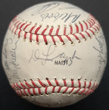 Load image into Gallery viewer, 1977 Toronto Blue Jays Inaugural Team Autographed x28 Logo Baseball MLB Signed
