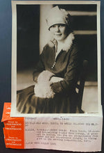 Load image into Gallery viewer, 1927 Type 1 Photo 15 Year Old Ice Queen Sonja Henie Skating History