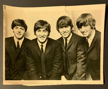 Load image into Gallery viewer, 1964 The Beatles Iconic Rock Band Official Group Photo Shindig TV Special Lennon