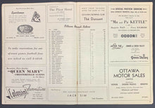 Load image into Gallery viewer, 1949 CFL Football Program Ottawa Rough Riders vs Montreal Alouettes Home Opener