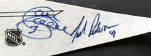 Load image into Gallery viewer, 1991-92 Philadelphia Flyers Team Signed NHL Hockey Pennant x11 Autographs