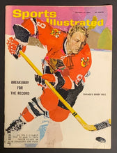 Load image into Gallery viewer, Jan 1965 Sports Illustrated Magazine Bobby Hull Chicago Blackhawks NHL Hockey