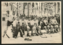 Load image into Gallery viewer, 1936 Canada's Olympic Hockey Team Photo Silver Medal Winners German Issue