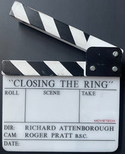 Load image into Gallery viewer, 2007 Closing The Ring Set Used Clapboard Film Slate Richard Attenborough Movie