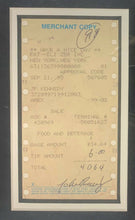 Load image into Gallery viewer, John F Kennedy Jr. Signed Credit Slip Autographed Receipt Framed + Photo JSA LOA