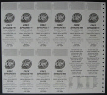 Load image into Gallery viewer, 1995 CFL Tiger Cats Ticket Sheet Signed Mike O'Shea Pinball Clemons Autographed