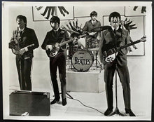Load image into Gallery viewer, 1964 Vintage Beatles Rock Music Performance Photo John Lennon Paul McCartney