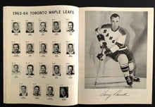 Load image into Gallery viewer, 1964 Madison Square Garden NHL HKY Program Toronto Maple Leafs New York Rangers