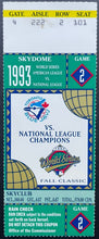 Load image into Gallery viewer, 1993 World Series MLB Baseball Ticket Stub Game 2 SkyDome Toronto Blue Jays