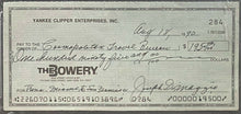 Load image into Gallery viewer, Joe DiMaggio Signed Check Authentic Autographed Cheque Yankee Clipper PSA/DNA