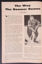 Load image into Gallery viewer, 1961 Maple Leaf Gardens NHL Program Signed By Bert Olmstead Toronto vs Boston