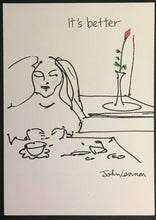 Load image into Gallery viewer, 1989 Art Cards John Lennon Greeting Card Imagine Drawings & Words The Beatles