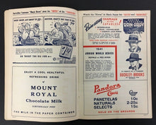 Load image into Gallery viewer, 1941 World Series Baseball Program Juniors Montreal Royals vs Columbus Redbirds