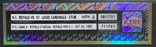 Load image into Gallery viewer, 1985 World Series Game 6 Ticket Stub Royals Stadium KC Authenticated iCert