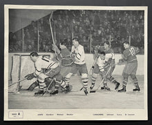 Load image into Gallery viewer, 1950's Quaker Oats NHL Hockey Photo Set x4 Action Shots Toronto Maple Leafs