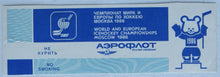 Load image into Gallery viewer, 1986 Vintage Ice Hockey World Championships Ticket @ Moscow, Russia