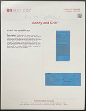 Load image into Gallery viewer, Sonny & Cher Signed Vintage Contract Westbury Music Fair Autographed Document