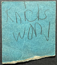 Load image into Gallery viewer, 1972 Madison Square Garden NBA Basketball Ticket New York Knicks vs Buffalo
