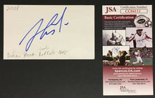 Load image into Gallery viewer, Dominik Hasek Signed Index Card NHL Hocey Senators Sabres JSA Authenticated