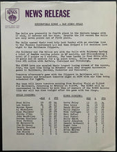 Load image into Gallery viewer, 1968 Springfield Kings AHL Program Gameday Press Note Game Summary