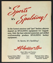 Load image into Gallery viewer, Vintage 1956 Spalding NHL + Amateur Hockey Rules Book Reach Canadian Sports