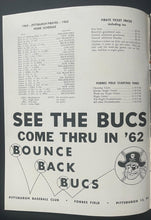 Load image into Gallery viewer, 1962 MLB Baseball Pittsburgh Pirates Official Season Yearbook Clemente Stargell