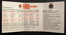 Load image into Gallery viewer, 1974 Chicago Fire vs Houston World Football League Ticket + Decal + Schedule