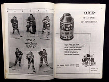 Load image into Gallery viewer, 1951 Maple Leaf Gardens Vintage Program Leafs vs N.Y. Rangers Hockey Max Bentley