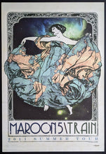 Load image into Gallery viewer, 2011 Maroon 5 + Train Summer Concert Tour Limited Edition Poster Ltd. 1779/2500