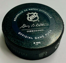 Load image into Gallery viewer, 2020 Bruins Game Used Playoff Puck Thermochromic Coating Color Changing NHL