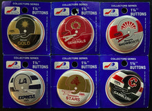 Load image into Gallery viewer, 18 Different United States Football League Pinbacks USFL Denver Gold Generals +