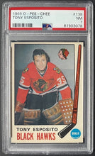 Load image into Gallery viewer, 1969 O-Pee-Chee Tony Esposito #138 Hockey Rookie Card Blackhawks PSA NM 7