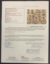Load image into Gallery viewer, Negro League Legends Vintage Autographed Multi Signed Print x5 Players JSA LOA