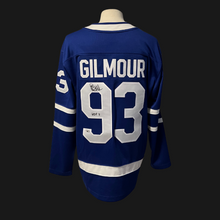 Load image into Gallery viewer, Doug Gilmour Autographed Toronto Maple Leafs NHL Hockey Jersey HOF11 Fanatics