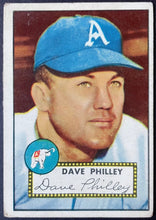 Load image into Gallery viewer, 1952 Topps Baseball Dave Philley #226 Philadelphia Athletics MLB Card Vintage