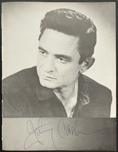 Load image into Gallery viewer, Large Autographed Signed Johnny Cash Black & White Photo JSA LOA Country Vintage
