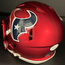Load image into Gallery viewer, JJ Watt Autographed Houston Texans Blaze Signed Football Mini Helmet NFL COA