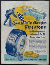 Load image into Gallery viewer, 1950 Vintage Indy 500 Auto Racing Program, Ticket + Starting Grid Position Guide