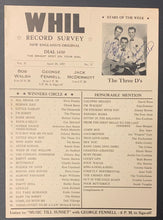 Load image into Gallery viewer, 1957 Three D's Rock Band Autographed WHIL Record Chart + Contract + Playbill