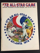 Load image into Gallery viewer, Original 1972 Major League Baseball All Star Game Program Atlanta Stadium